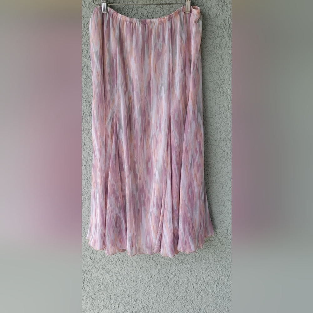 Ruby Rd. Pink and Purple Maxi Skirt
